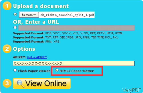 software interface of Document Reader